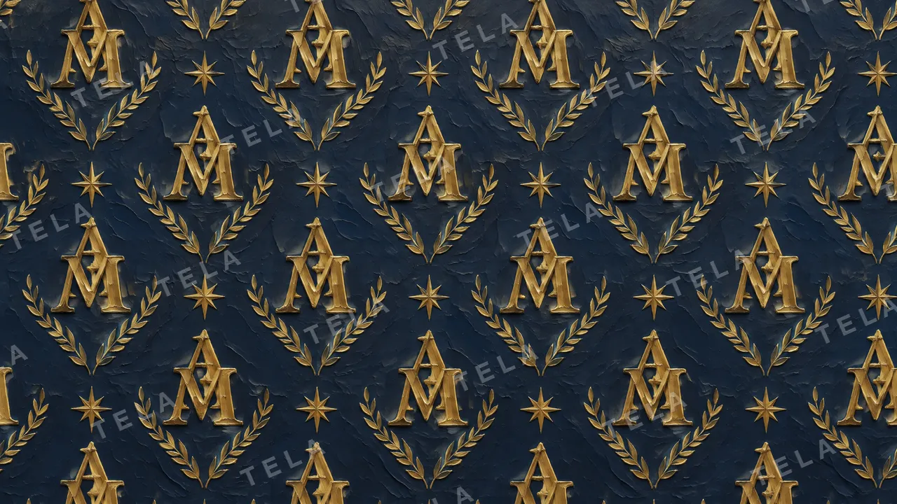 Monogram desktop wallpaper 1 of 10, oil painting