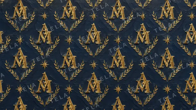 Monogram desktop wallpaper 1 of 10, oil painting