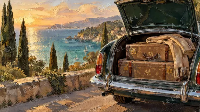 Monogram desktop wallpaper 4 of 10, oil painting