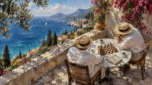 Old Money desktop wallpaper 5 of 10, oil painting