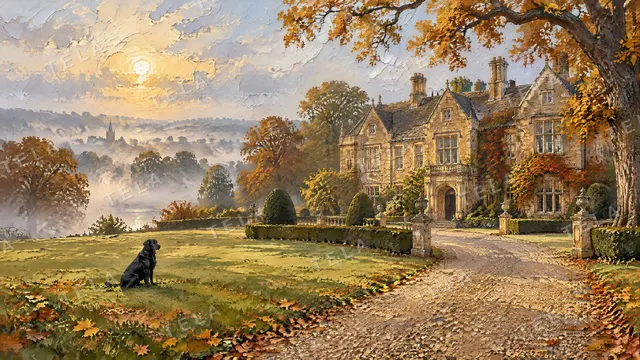 Old Money desktop wallpaper 7 of 10, oil painting